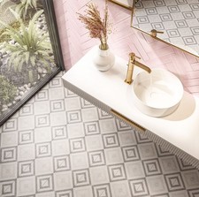 Grey Victorian Pattern Floor &