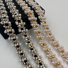 1Yard Pearls Beaded Daimonte