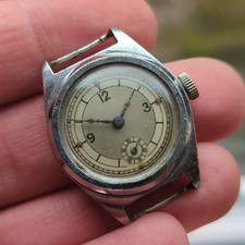 Unusual Vintage 1930s Mens Watch, Working, FHF Movement (K63)