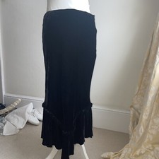 Lysgaard . Black Velvet Skirt size 14
