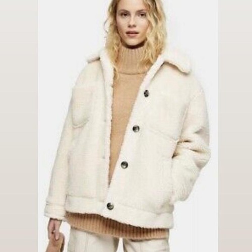 Topshop cream teddy bear coat - topshop,