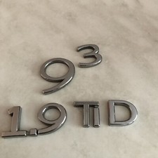 USED SAAB 9-3 Badge Letters Rear Emblem 1.9 TID