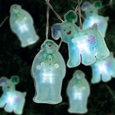 The Snowman And The Snowdog Lights 20 LED Christmas Sandwich Lights Battery 