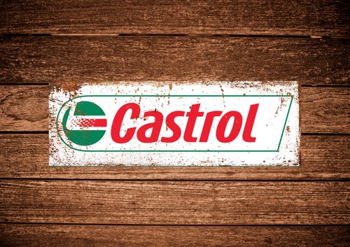 Castrol motor oil metal - , sign