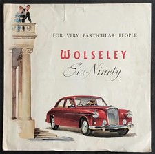 WOLSELEY SIX-NINETY LF Car Sales Brochure 1957 #H&E 56105