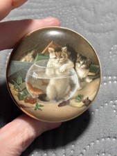 Cat In Fishbowl Trinket Box