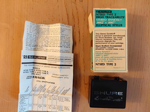 Shure n75ed type elliptical - n75ed, 2