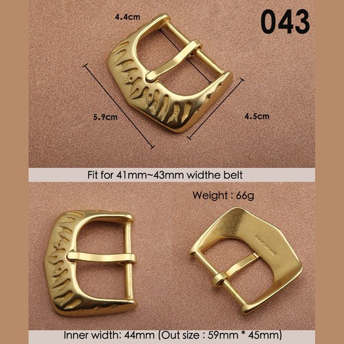5cm solid brass pin - solid, belt