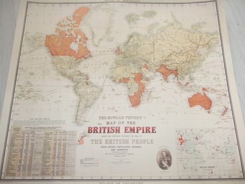 Map the british empire - the,