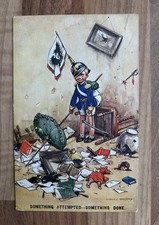 WW1 Patriotic Propaganda Postcard. Anti German. Bournemouth to Watford 1915.