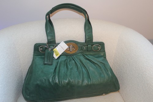Coach garnet leather - coach, turnlock