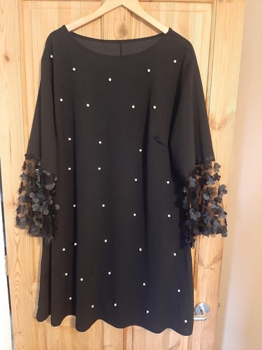 Ladies pretty black dress - ladies,