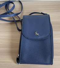 Ashwood Leather Crossbody Phone Bag Shoulder Bag Small New Light navy QVC
