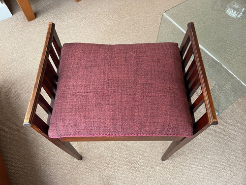 Edwardian piano stool - piano,