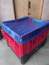 100 X Pallet Cover Clear LDPE COMFORT HYGIENE & PROTECTION SECURE & CLEAN COVERS