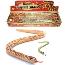 Wooden Snake Swaying Bendy