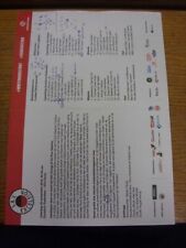 29/09/2018 Colour Teamsheet: Excelsior Rotterdam v VVV Venlo (folded, Team chang