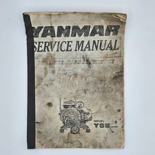 Yanmar YSE Series Marine Diesel Engine Service Manual Vintage Repair Booklet