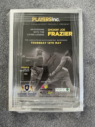 Smokin joe frazier - joe, signed