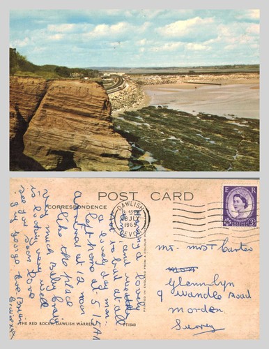 Vintage postcard the - vintage, red