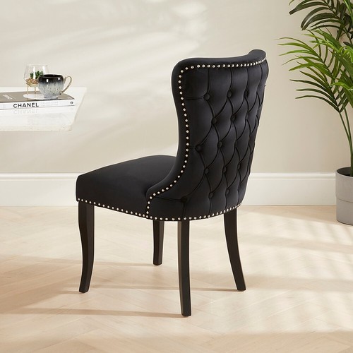 Dining chair with - dining, black