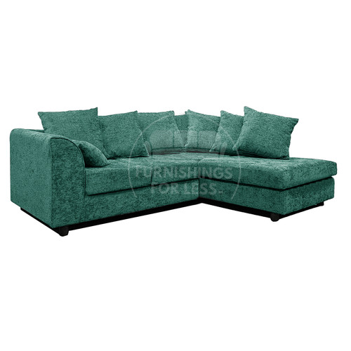 Monaco teal corner sofa - teal,