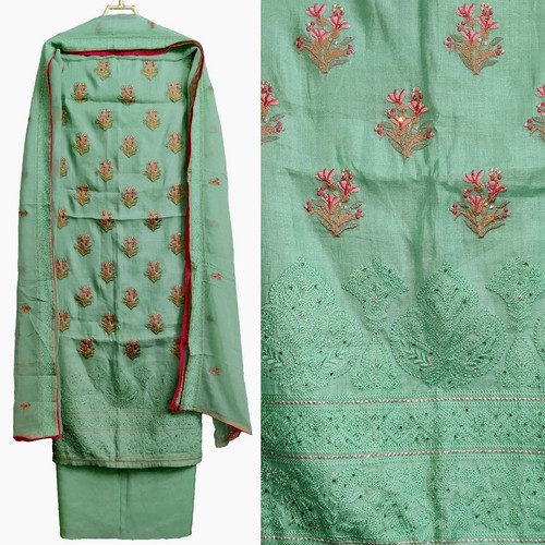 Aquamarin upada silk resham - aquamarin,