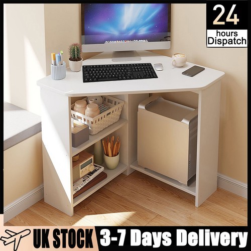 Corner computer desk - desk, home