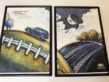 FRAMED Original Range Rover P38 Magazine Advert Poster Man Cave Wall Art Retro