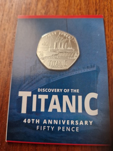 Titanic 50p coin - bu,