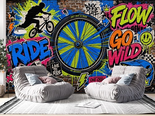 Bmx graffiti extreme sports - graffiti,