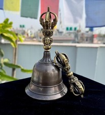 Bell with Bajra and Prayer Flag Handmade in Nepal