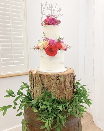 Large rustic log stump - 14",
