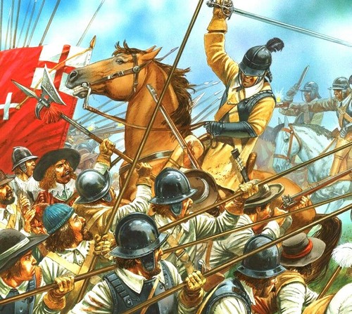English civil war battle - civil,
