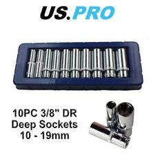 US PRO 10pc 3/8'' DR Deep