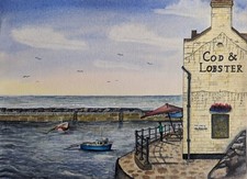 Cod lobster pub - lobster, staithes