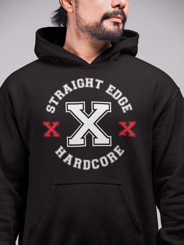 Straight edge hardcore hoodie - edge,