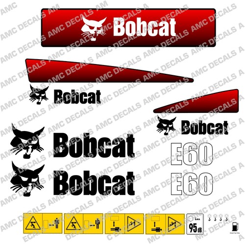 Bobcat e60 mini - digger, decal