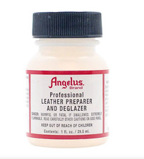Angelus Professional Leather Preparer & Deglazer 1oz Bottle Use Before Painting