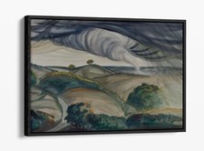 PAUL B. TRAVIS, TORNADO -FLOAT EFFECT CANVAS WALL ART PRINT