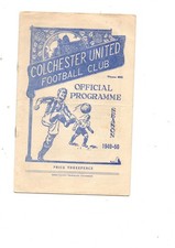 Colchester United v Merthyr Tydfil 1949 - 1950 Southern League