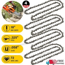 4X 18 inch Chainsaw Chain .325