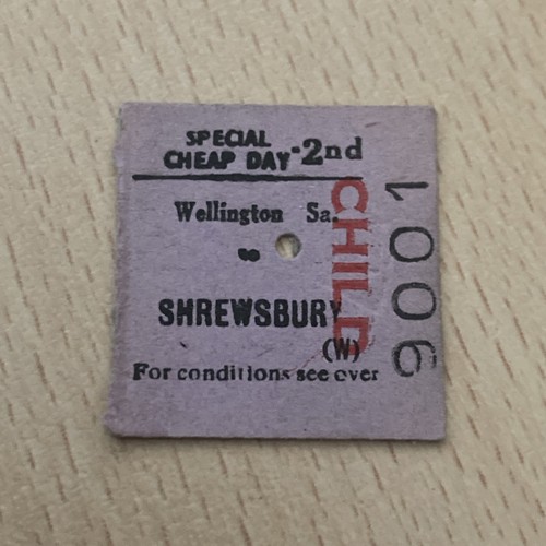 Half railway ticket - half., (