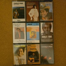 9 x Vintage Charley Pride  Cassette Tapes  1970S & 80s in Ex Condition FREE P&P 