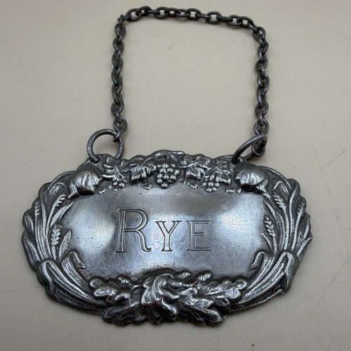 Vintage ornate rye decanter - vintage,