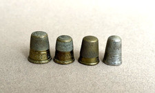 4 x ANTIQUE THIMBLES vintage