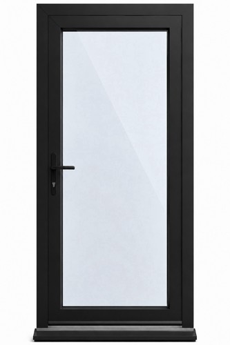 Upvc single door full glass - door,