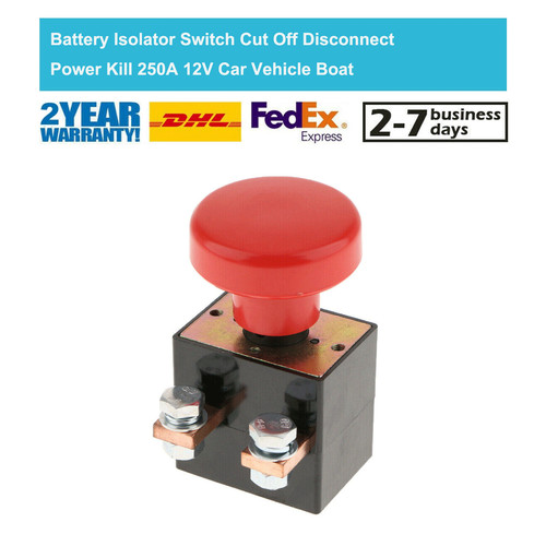 Battery isolator switch cut - battery,