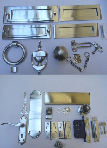 Satin chrome door furniture - chrome,