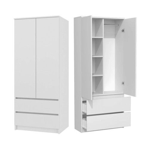 Modern wardrobe with storage - modern,